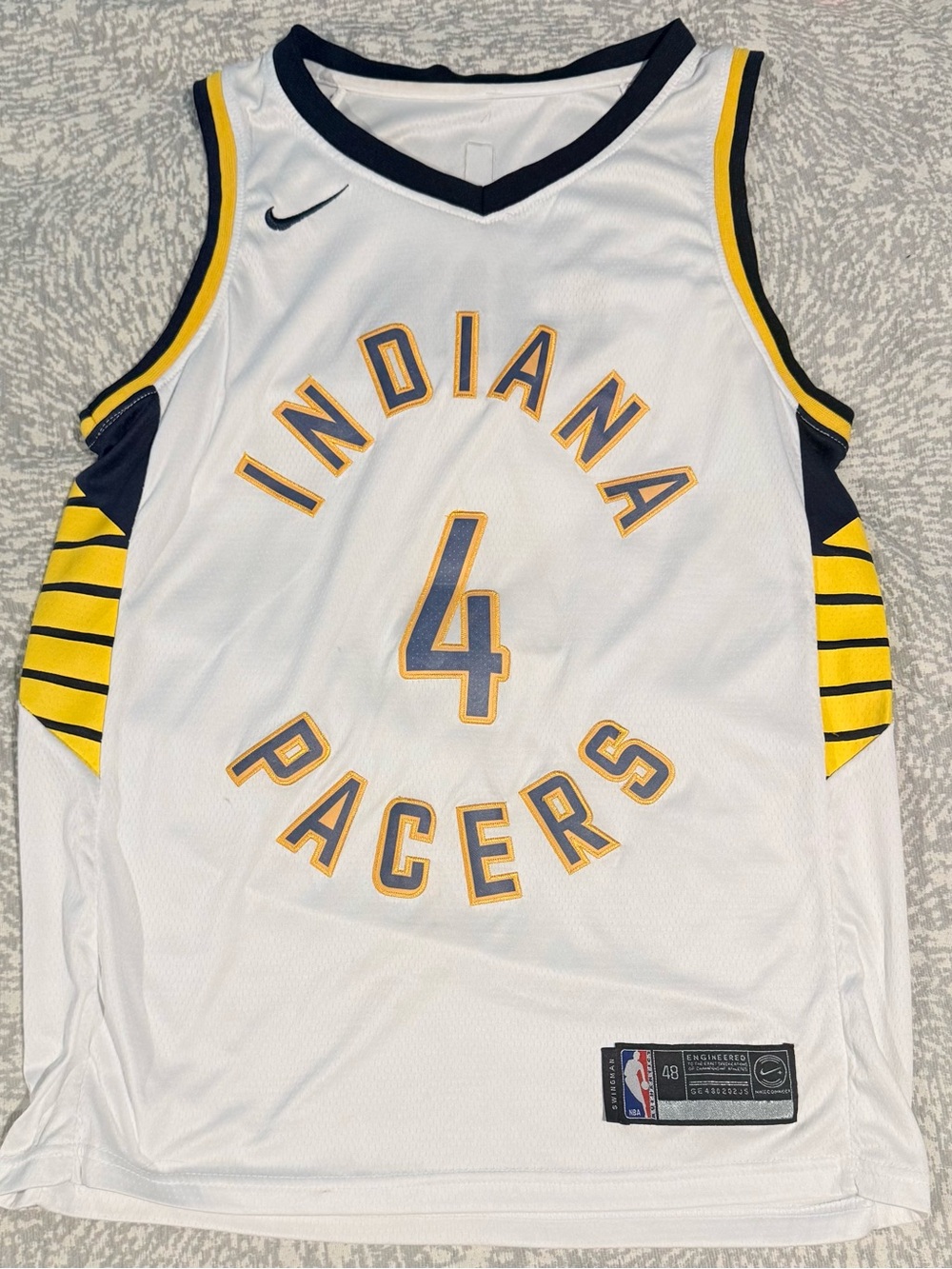 Victor Oladipo #4 Indiana Pacers White Nike Earned Edition Swingman Jersey